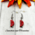 Handmade Dyed and Natural Howlite Moon and Star Earrings. Handmade Halloween Jewellery.