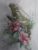 Customizable Machine Embroidered Iguana with Flowers: Tote Bag, Cushion Cover, or Wall Picture