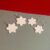 Handmade Polymer Clay Snowflake Earrings – Sparkly Winter Jewellery in Two Sizes