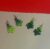 Handmade Polymer Clay Christmas Tree Earrings – Green Ombré Swirl Winter Jewellery