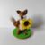 Needle Felted Fox with Sunflower and Ladybirds