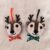 Needle Felted Reindeer Decorations – Set of 2