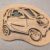 Handcrafted Wooden Smart Car Picture – Stylish Decor