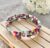 Coloured Seed Bead Memory Wire Bracelet