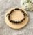 Men’s Wing Wood and Black Stone Bead Adjustable Cord Bracelet