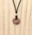 Brown Tones Aquatic Agate Pendant Necklace