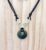 Green Tones Aquatic Agate Pendant Necklace