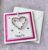 Bright Coloured Beaded Heart Card