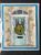 Hand-Painted Blank Card Featuring Turquoise Door with Wreath
