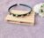 Dark Green Satin Covered Bee Headband