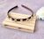 Dark Brown Satin Covered Bee Headband