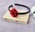 Red & Black Flower Headband