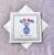 Handmade Birthday Card with Button Flower Vase
