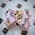 Shimmering Pink and Purple Princess Mermaid Hair Bow for Girls