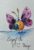 Handpainted A5 Watercolour Card: Butterfly Enjoying Coffee by Sarah Johnson