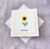 ‘Just to Say…’ Sunflower Card with gold mount (4×4 inch)