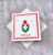 ‘Thinking of you’ Red Tulips Card (4×4 inch)