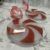 Red and White Peppermint Swirl Christmas Decoration