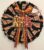 Handcrafted Halloween themed rag door wreath
