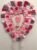 Handcrafted Valentines heart rag door wreath