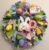 Handcrafted Easter themed rag door wreath