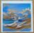 Sand and Sea Blank Greeting Card Featuring Original Art by Emma Major