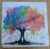 Rainbow Tree Blank Greeting Card Featuring Original Art by Emma Major
