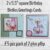 Pack of 2 Birthday Birdies 5.5” square Greetings Cards with envelopes