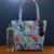 Handmade Medium Rainbow Hummingbird Handbag – Colourful Bird & Floral Print Tote with Aqua Lining