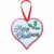 Merry Christmas Heart Ornament – Spread Festive Cheer – Multilingual Options