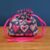 Mini Eco-Friendly Reusable Gift Bag – Handmade Grey & Pink Pretty Hearts Drawstring Pouch