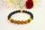 Onyx & Unakite Beaded Bracelet with 18K Gold Accent Beads