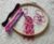 Pink Peacock Embroidery Kit