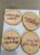 Positive Quote Wood Slice Coasters with Green Felt Backing
