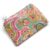 Paisley Flower Zipper Pouch – Handmade Coin Purse Card Holder And Small Essentials Organiser