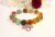 Handmade Peacock Agate Bracelet with Lucky Charms – Perfect for Good Luck