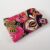 Pink Flower Power Zipper Pouch – Handmade Coin Purse Store Card Holder And Everyday Essentials Organiser