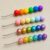 Handmade Beaded Fidget Loom Hook | Spinning Polymer Clay Handle | Rainbow, Pastel, Metallic & Glitter Craft Hook