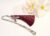 Bookmark with Burgundy Tassel and pink awareness Encrusted Ribbon