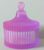 Small Fluted Pink Coloured Resin Jar