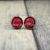 💖✨ Hot Pink Resin Stud Earrings – Stainless Steel ✨💖
