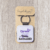 Purple Chronic Illness Badass Square Keyring