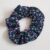 Purple Floral Cotton Scrunchie – Handmade Hair Accessory UK