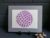 Purple Geometric Circle, original (not a print) contemporary artwork in grey mount