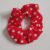 Red Polka Dot Cotton Scrunchie – Handmade Hair Accessory
