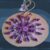 Purple quilled Mandala – round hanging decoration