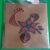 Quilled Red & Black Flower – Card