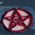 Red Quilled Pentacle – hanging decoration