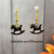 Handmade Rocking Horse Earrings – Hypoallergenic Stainless Steel Ear Wires – Cute Black Rocking Horse Dangle Earrings – Whimsical Jewellery Gift for Her