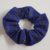 Royal Blue Gold Star Scrunchie – Handmade Cotton Hair Scrunchie